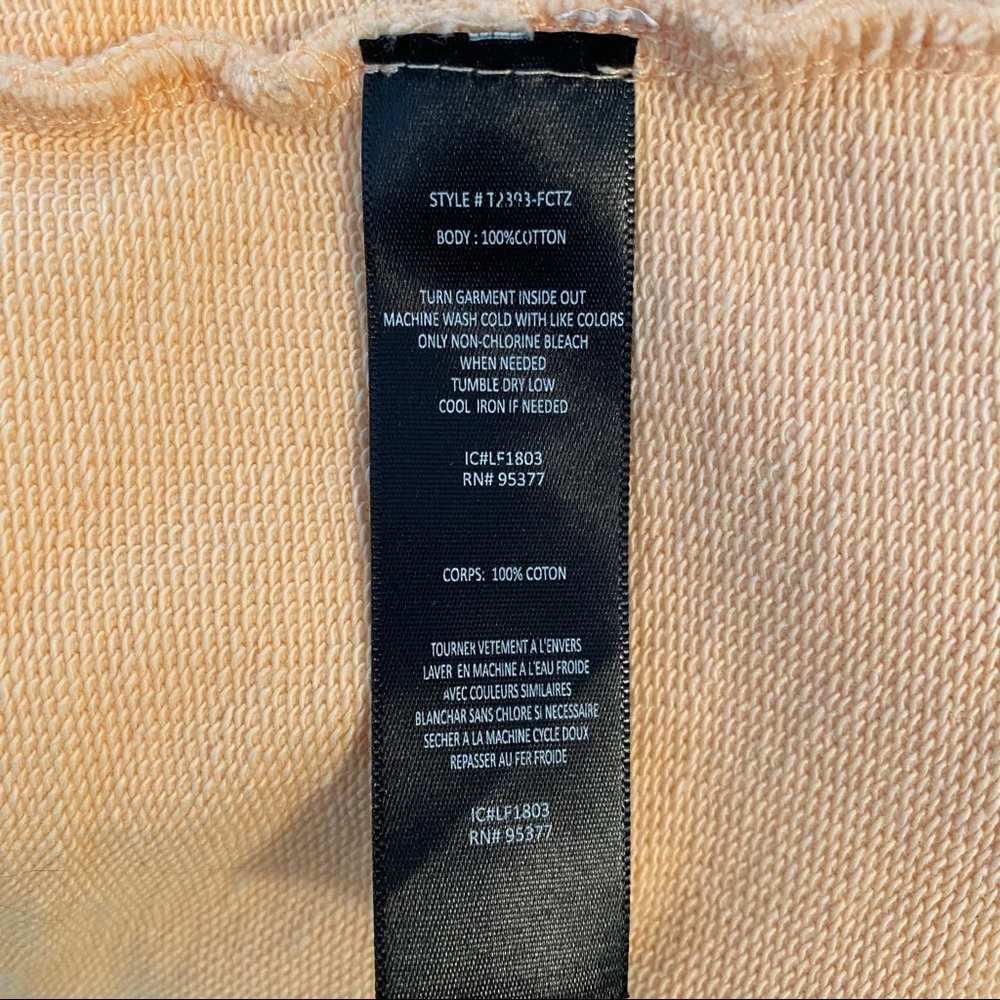 Sanctuary Cold Shoulder Short Sleeve Sweatshirt - Picture 2 of 5